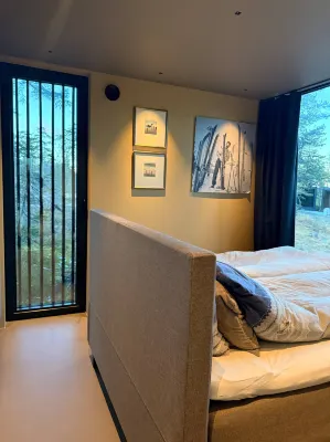 Unique, modern cabin designed by Snøhetta, located at Blefjell Hotel di 