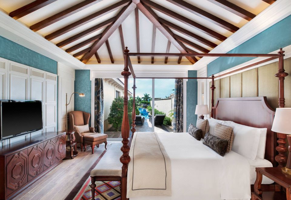 家庭雙卧泳池大床別墅