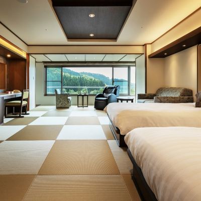 和風デラックスツインルーム(禁煙) 蔵王温泉 蔵王四季のホテル クーポン