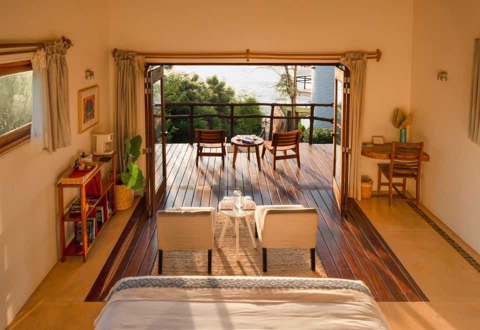 初级双人房，1卧室，海景