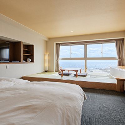 和洋式オーシャンビュールーム(浴室) 潮騒リゾート鴨川 クーポン