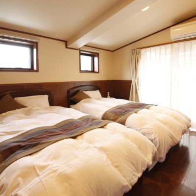 桔梗和洋式溫泉房， 15榻榻米和臥室-無煙帶山脈景觀 越後湯澤溫泉 和之御宿 瀧乃湯優惠