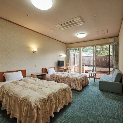 雙床房 川湯綠屋山水館飯店優惠