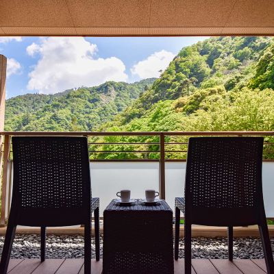 和洋式コーナーマウンテンビュールーム(浴室)(本館) 天地の宿 奥の細道 クーポン