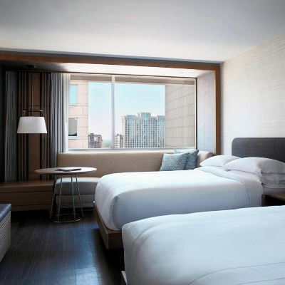 客房， 2 張雙人床 （Mobility Accessible， Tub） 夏洛特市中心萬豪酒店優惠