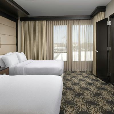 Mobility Hearing Accessible Premium 2 Queen Suite with Roll in Shower Embassy Suites Knoxville West Promo Code