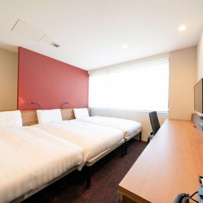 房間，3張單人床，禁菸 福岡天神舒適飯店優惠