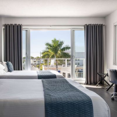2 Queen Beds, Balcony, Deluxe Suite, City View, Non-Smoking MB Hotel, Trademark Collection by Wyndham Promo Code