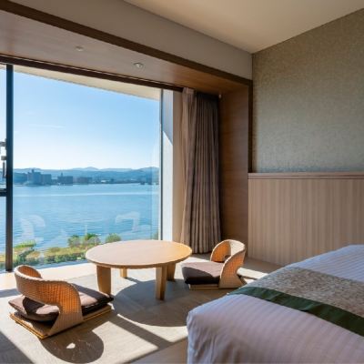 和洋折衷スタイルレイクサイドルーム ホテル一畑 クーポン