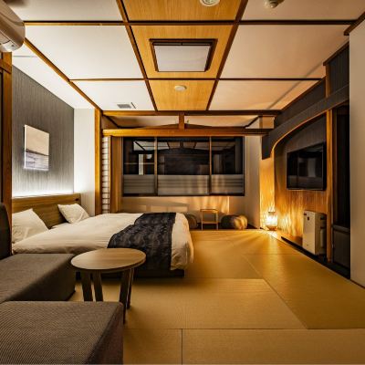 Standard Room Tatami Type (with Bathtub) 33㎡ [Standard] [Japanese-Western Room] [Twin Room] [Non-Smoking] [Mountain View] Onsen-Ryokan AWA Nishi-izu クーポン
