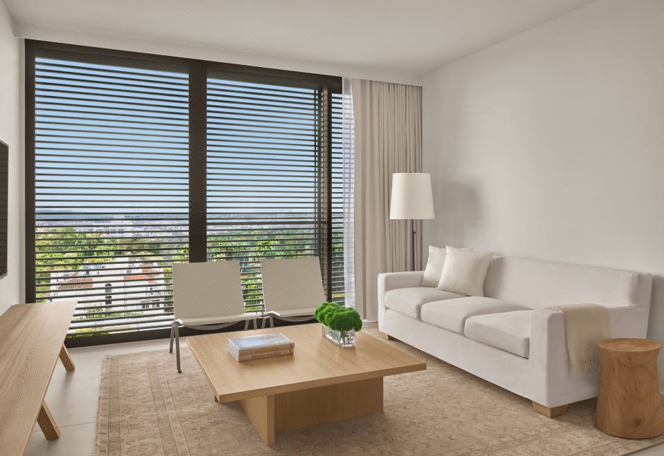 高级一卧室特大床套房带梳化床