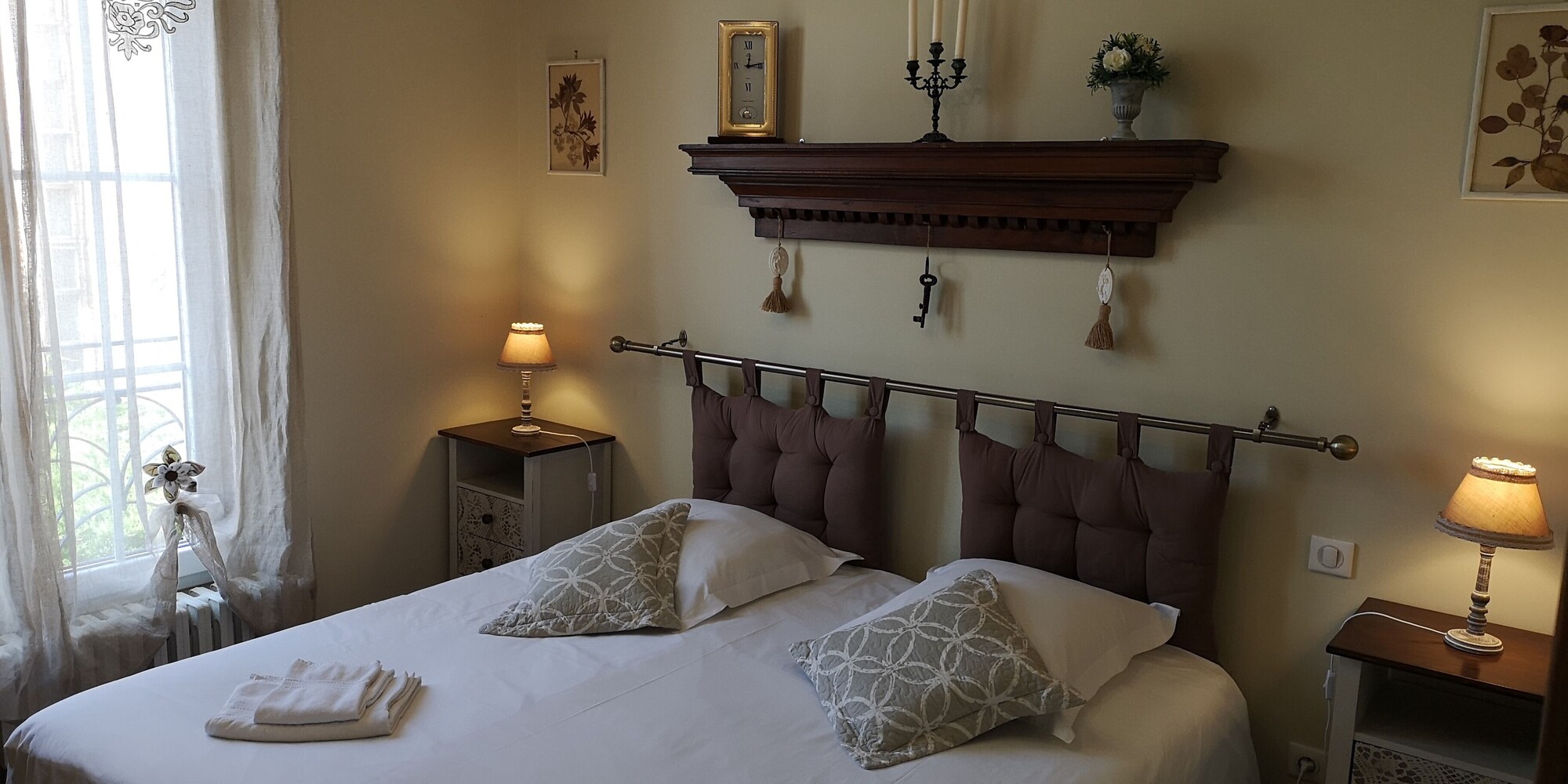 舒适双人房或双床房， 私人浴室， 花园