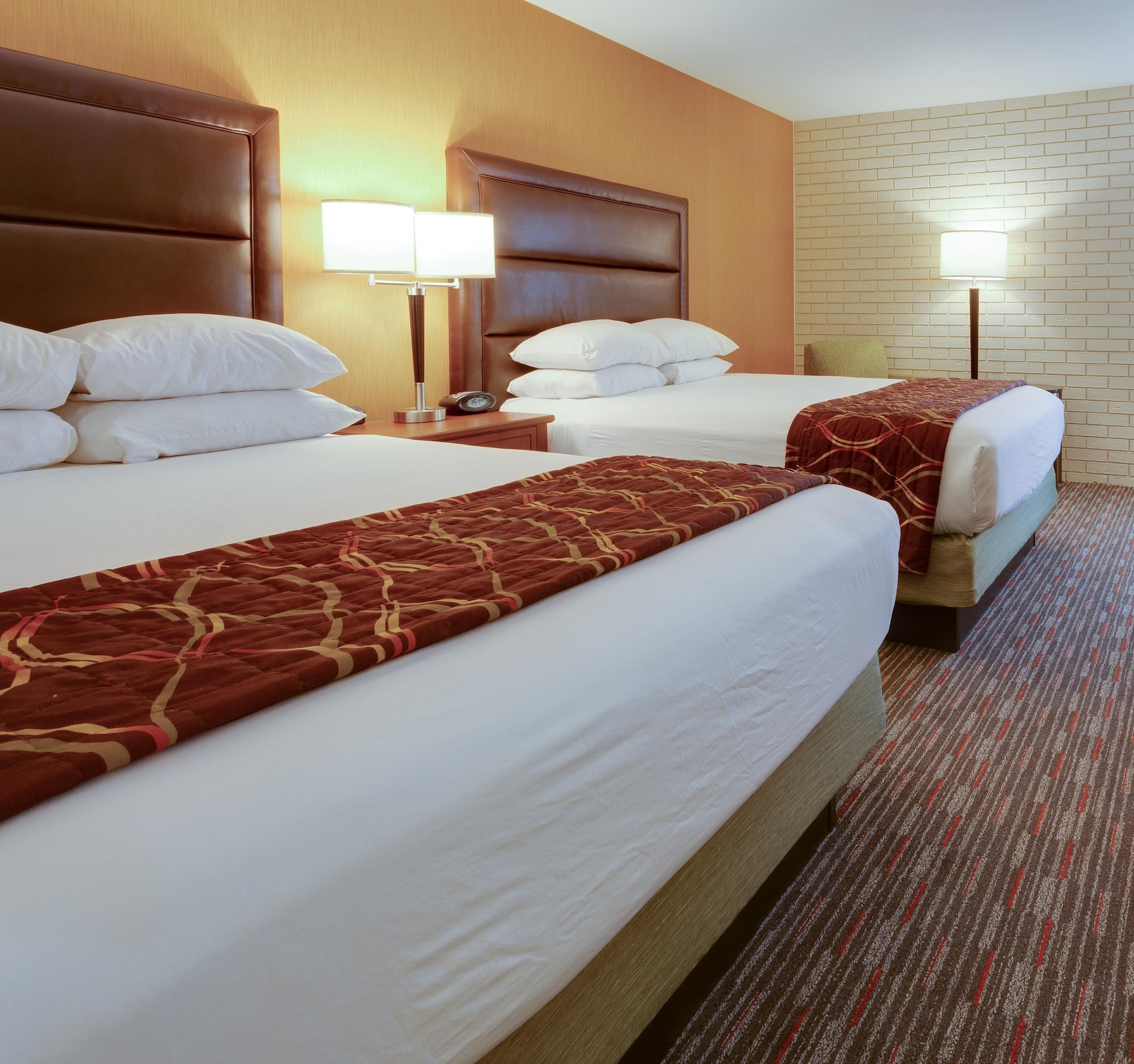 高层豪华房（2张大床，带冰箱、微波炉）