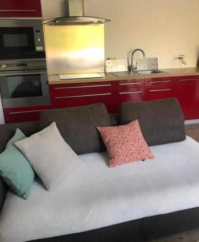 享有游泳池景致的一室公寓