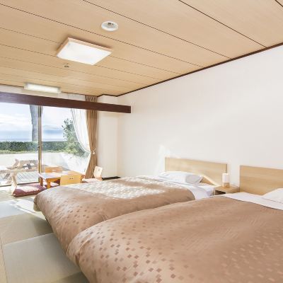 Twin On 10 Tatami [Modern] [Japanese-Western Room] [Non-Smoking] [Ocean View] 小湊実入温泉　ホテルグリーンプラザ鴨川 クーポン
