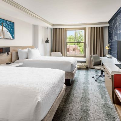 行動聽力無障礙兩張大床房帶無障礙淋浴 安納波利斯市區希爾頓花園酒店優惠