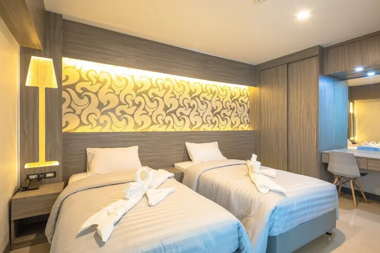 ห้องเตียงแฝด พร้อมระเบียง