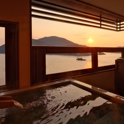 和風オーシャンビュールーム(露天風呂)(本館) 鞆の浦温泉　景勝館漣亭 クーポン