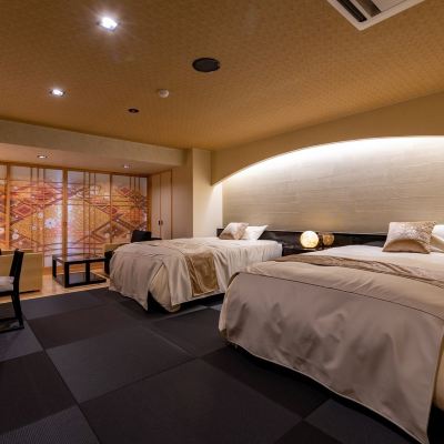 スーペリアツインルーム 城崎温泉　あさぎり荘～露天風呂付大浴場と板長考案の料理が好評 クーポン