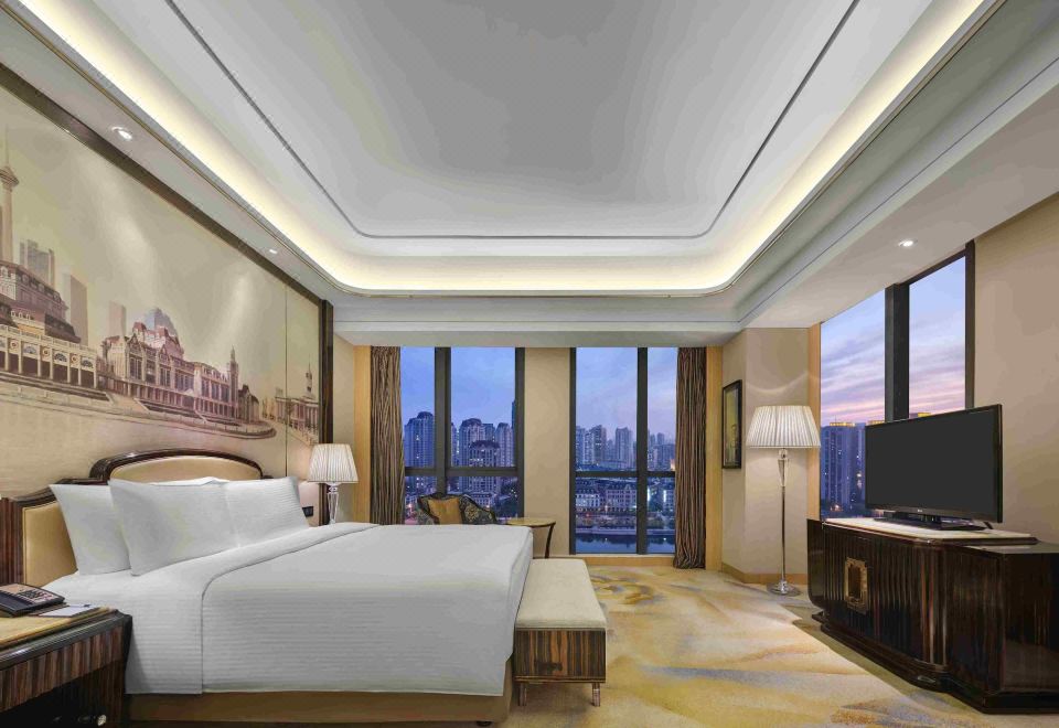 高級豪華大床房（悅享城景+超大浴缸+深睡床墊）