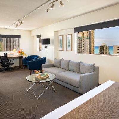 Lifestyle Jr.Suite, 1 King Bed with Sofa Bed, Ocean View Vive Hotel Waikiki Promo Code