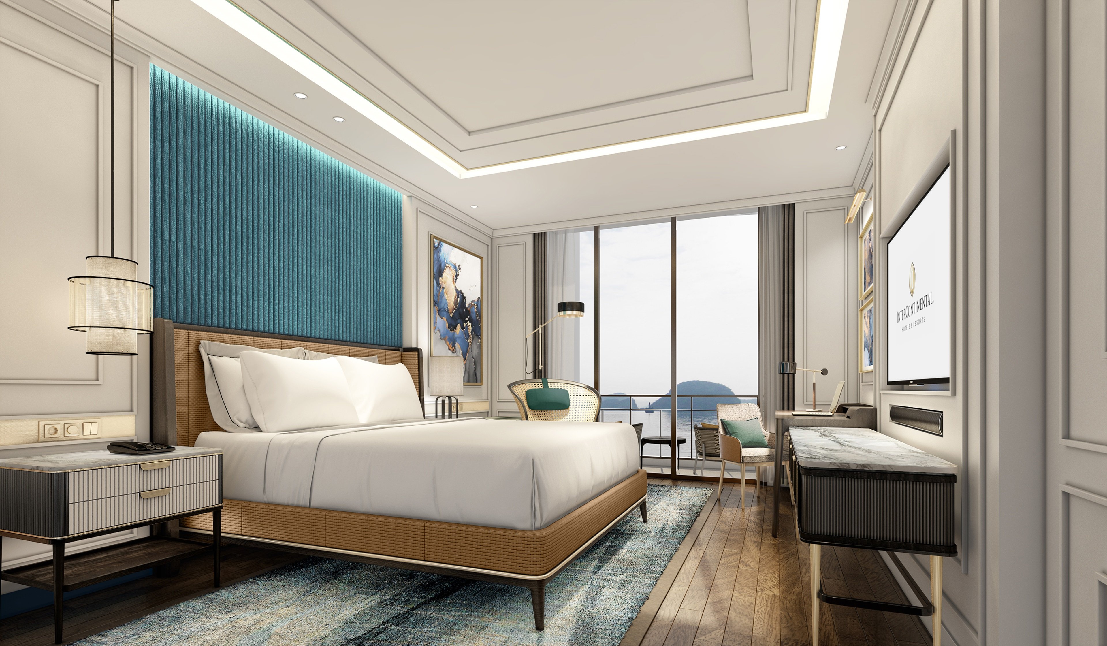 两卧室公寓下龙湾景观