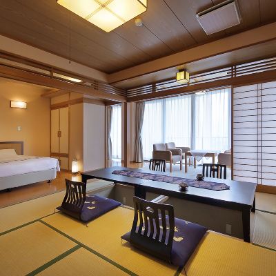 【登山閣】和室12畳＋和洋室クイーンベッド付「美濃」【和洋室】【喫煙】 熱海温泉　さくらや旅館 クーポン