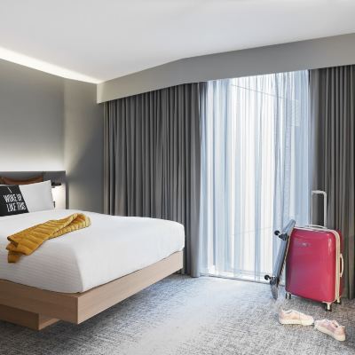 Moxy Sleeper, Guest Room, 1 Queen Moxy Slough Promo Code