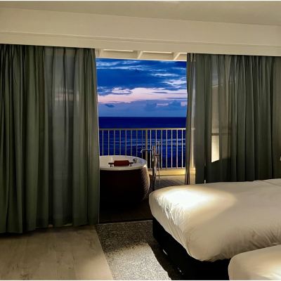 ゲストルーム(テラス)(浴室) 奄美リゾートホテル ティダムーン クーポン