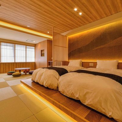 モダン和風ツインルーム シングルベッド2台 - 39平方メートル, 禁煙 北陸あわら温泉 美松 クーポン