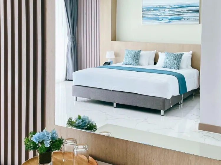 ห้องพรีเมียร์เตียงใหญ่หรือเตียงแฝด