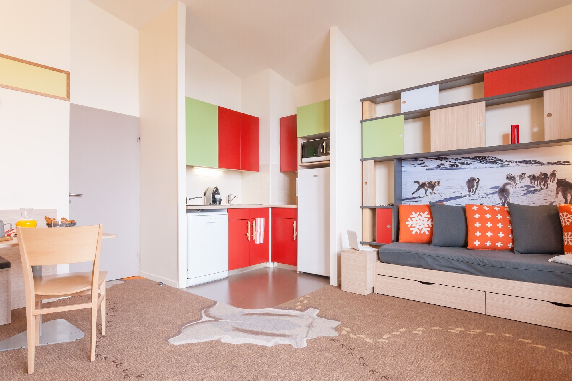 公寓 7 人-1卧室 + 1个睡眠凹室-开放山景