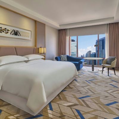 客房， 1特大床， Kl塔景 吉隆坡喜來登帝國飯店優惠