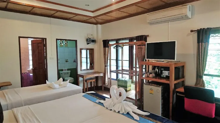 ห้องดีลักซ์สำหรับครอบครัวพร้อมระเบียง