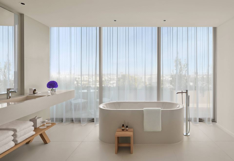 尊贵露台套房，一卧室套房，特大床，梳化床