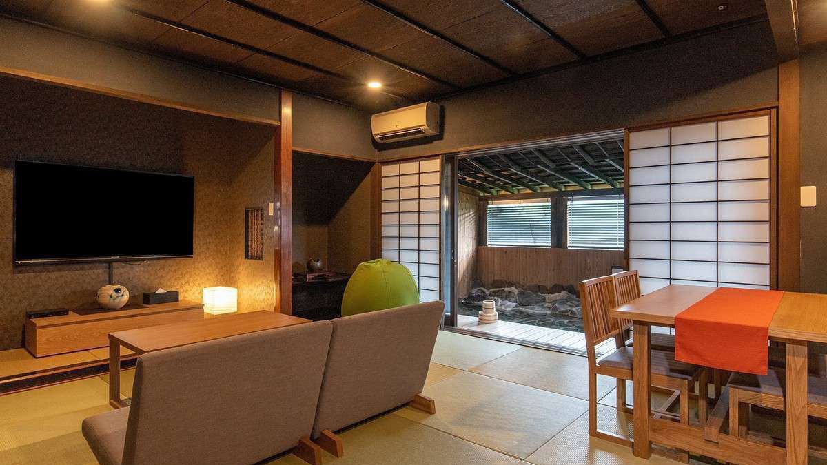 双床套房，带岩浴