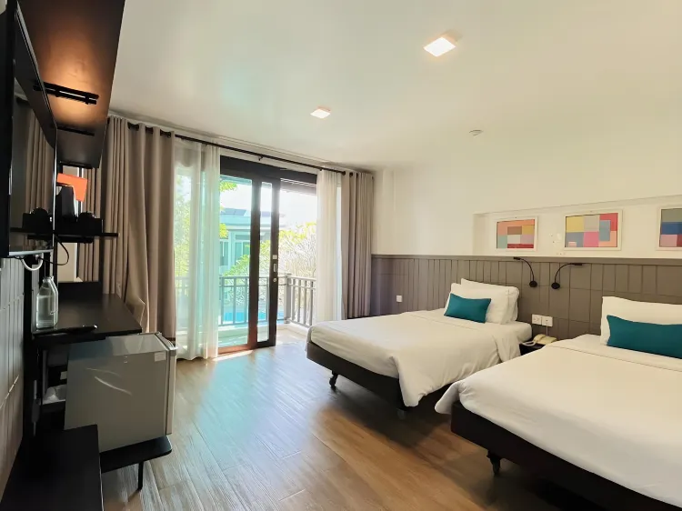 ห้องทวินดีลักซ์พร้อมระเบียง