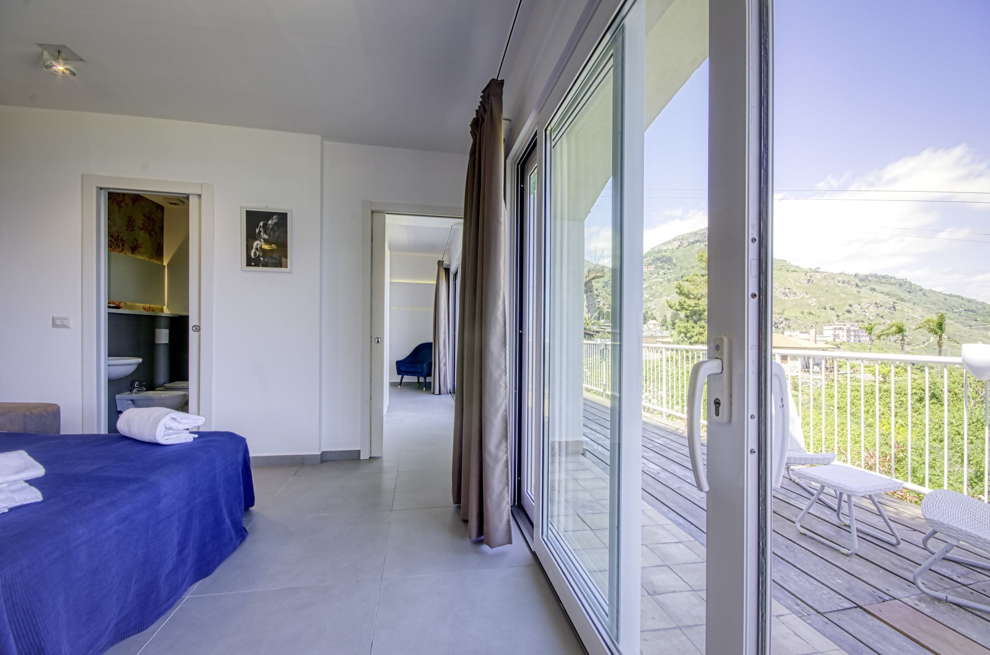 全景公寓， 1 间卧室， 海景