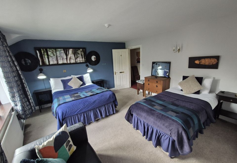 奢华小屋，连通浴室，庭院景观