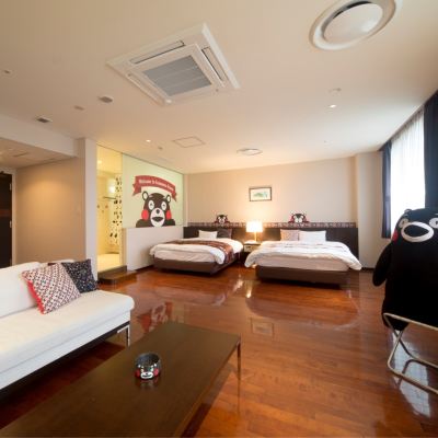 【洋室デラックス】くまモンルーム＜禁煙＞ 菊南温泉ユウベルホテル クーポン