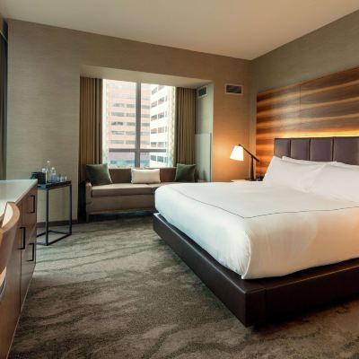 行動/聽力無障礙特大床房帶淋浴 格芮精選波特蘭特希爾頓酒店優惠