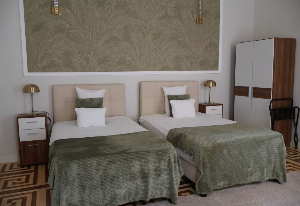 标准双床公寓， 庭院景观