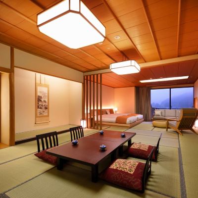 【和洋式房】三到五樓， 15榻榻米+雙床（無煙）【和洋房】【無煙】 瑞鳳飯店優惠