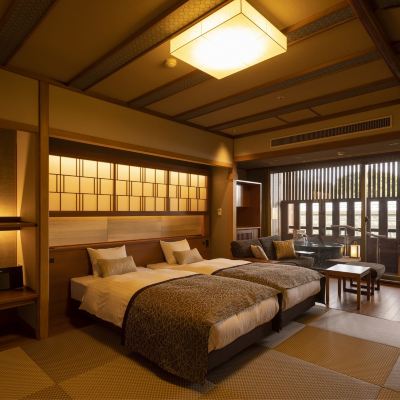 プレミアム和風ルーム 露天温泉付(日本式ベッド2台) 白雲の館ウィング ゆのくに天祥 クーポン