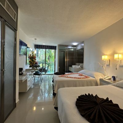 Premium Room, 2 Double Beds, Non Smoking, Pool View Hotel Plaza Caribe Promo Code
