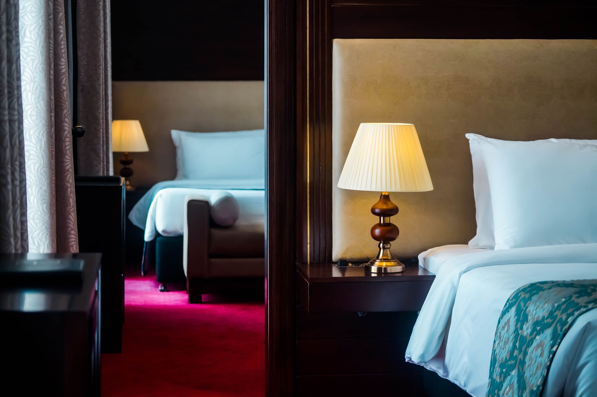 家庭双人房， 2 间卧室