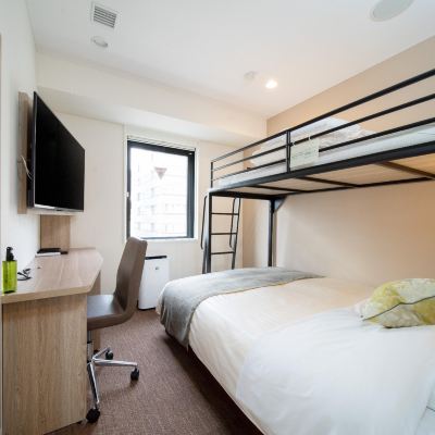 ルーム　ダブルベット＆二段ベッド付 スーパーホテル東京・浜松町 クーポン