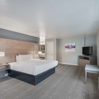 Suite-1 King Bed, Non-Smoking, Separate Bedroom, Larger Room, Sofabed, Desk, Microwave and Refrigerator Best Western Fort Wayne I-69 North Promo Code