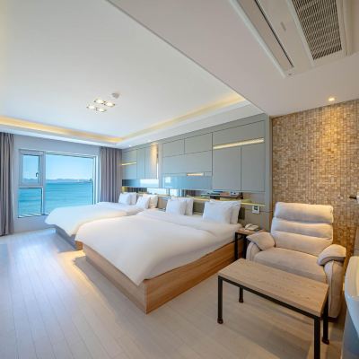 優質雙床房，禁煙，海景 浦項景觀酒店優惠