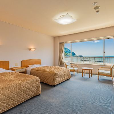 Seaside A [Twin Room] [Non-Smoking] [Ocean View] 公共の宿 伊豆まつざき荘 クーポン